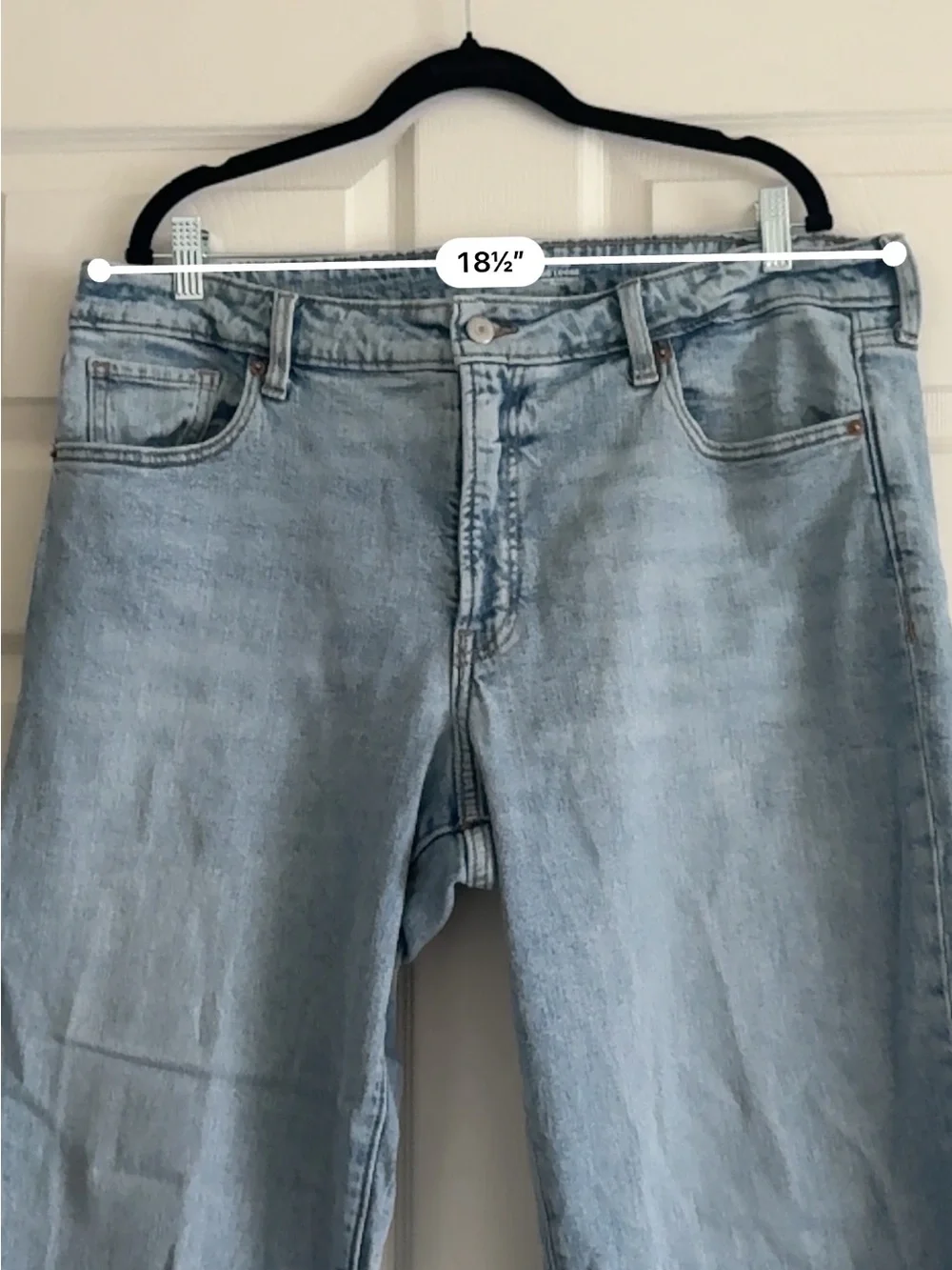 High-Rise OG Loose Jeans in Bright Light Wash | Old Navy, Size 18